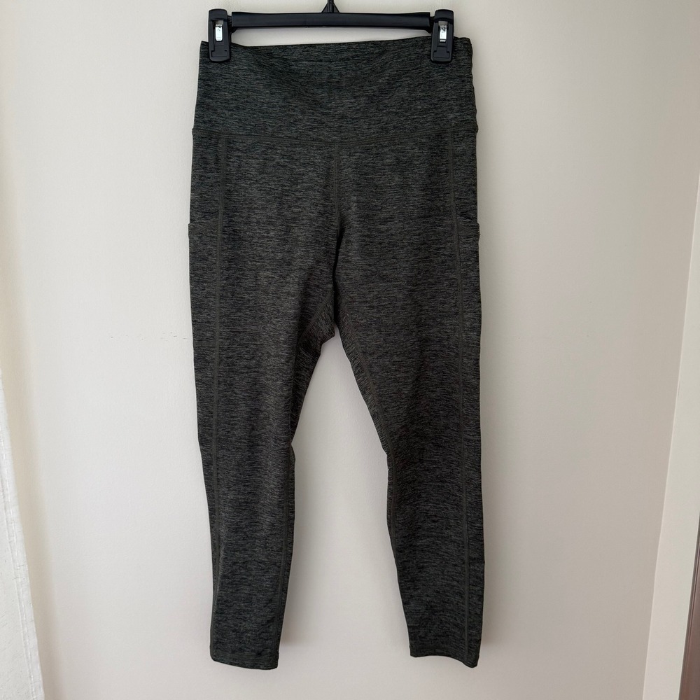 OFFLINE‎ by Aerie The Hugger Leggings High Rise Space Dye Gray GREEN Large